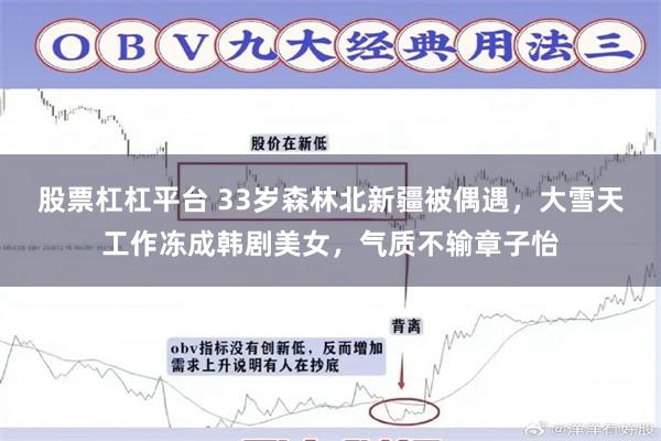 股票杠杠平台 33岁森林北新疆被偶遇，大雪天工作冻成韩剧美女，气质不输章子怡